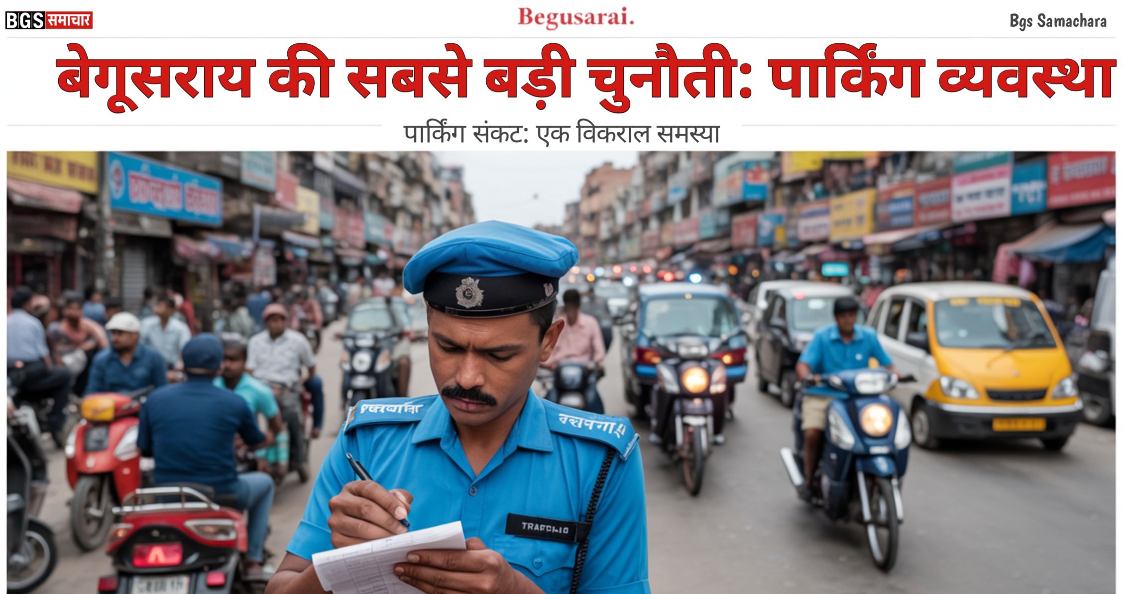 Begusarai biggest challenge is parking system