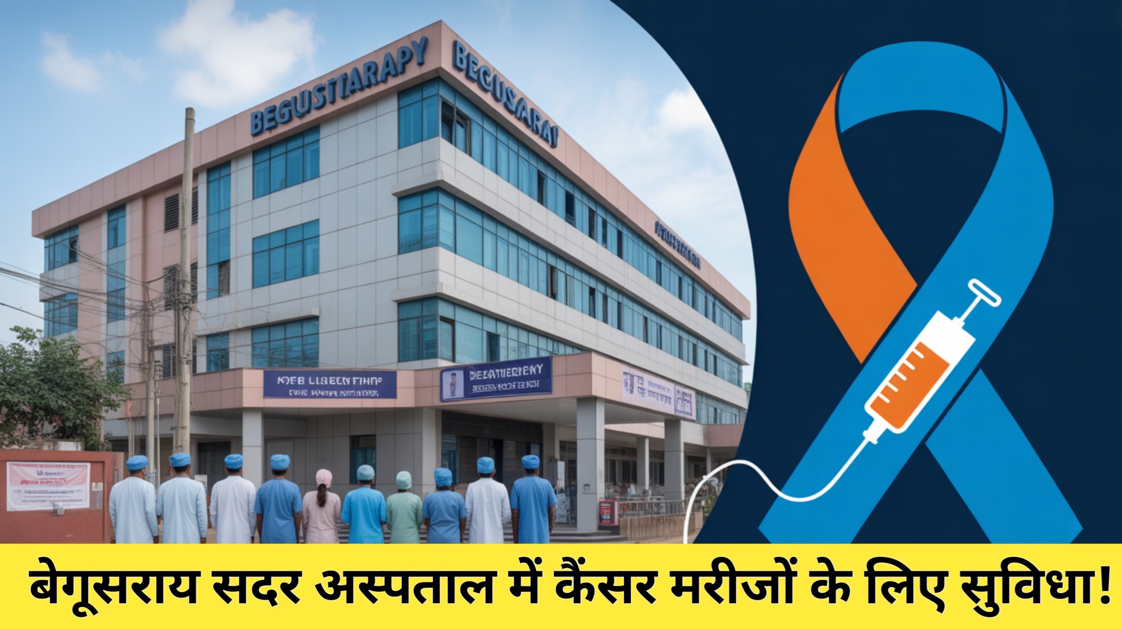 Begusarai Sadar Hospital में कैंसर मरीजों के लिए मुफ्त कीमोथेरेपी सुविधा